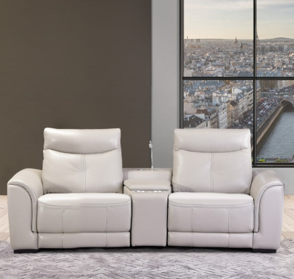 AICO Mia Bella Bentley 3pc Loveseat Set w/ Motion