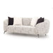 AICO Furniture Noir Sofa Cookie in Black Nickel image