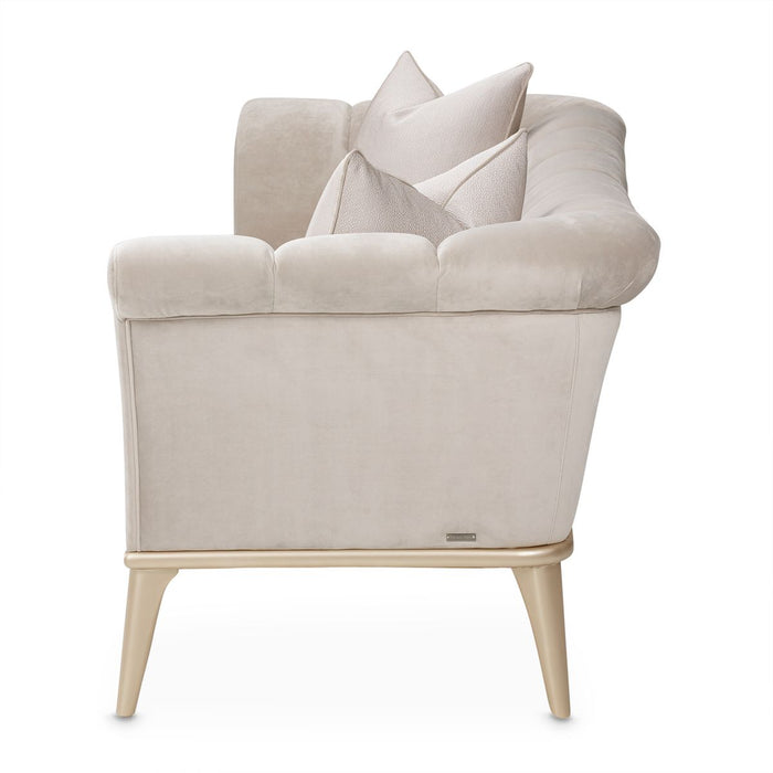 AICO Yvette Sofa in Porcini Medium Champagne