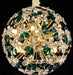 AICO Furniture Lighting Emerald Bouquet 8 Light Round Chandelier image
