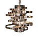 AICO Furniture Lighting Hemispheres 8 Light Chandelier in Silver image