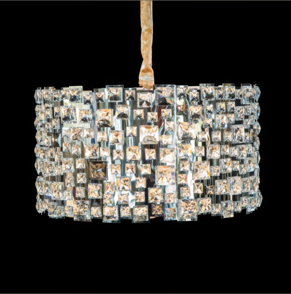AICO Furniture Lighting Facets 6 Light Chandelier