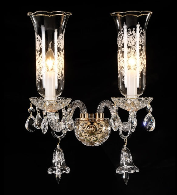 AICO Furniture Lighting Winter Palace 2 Light Wall Sconce in Clear image