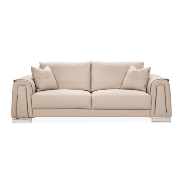 AICO Furniture Mia Bella Bergamo Sofa in Stainless Steel