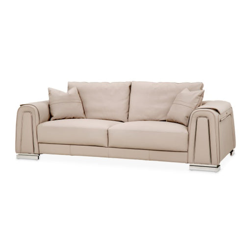 AICO Furniture Mia Bella Bergamo Sofa in Stainless Steel image