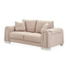 AICO Furniture Mia Bella Bergamo Loveseat in Stainless Steel image