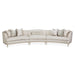 AICO Malibu Crest 3-Piece Sofa Sectional in Pearl Chardonnay image