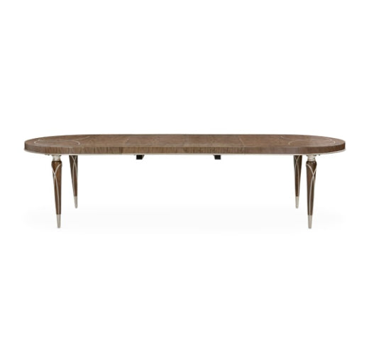 AICO Villa Cherie 4 Leg Oval Dining Table in Hazelnut