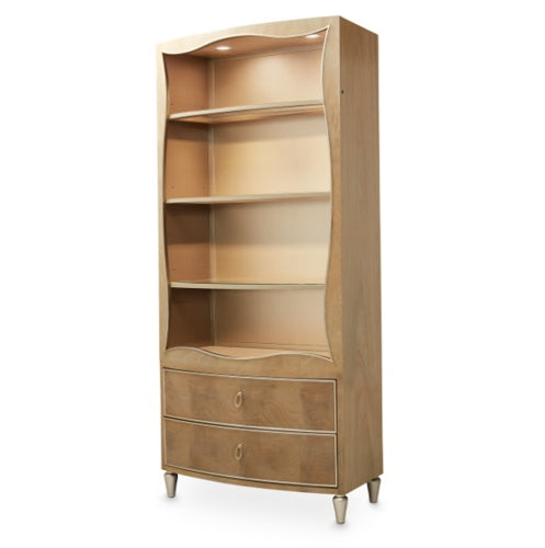 AICO Villa Cherie Bookcase in Caramel image
