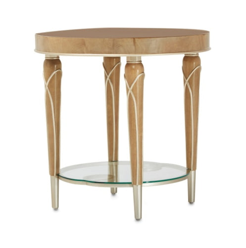 AICO Villa Cherie End Table in Caramel image