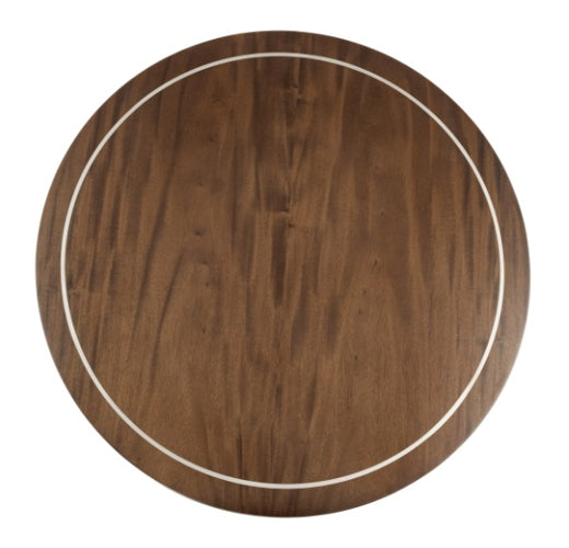 AICO Villa Cherie End Table in Hazelnut