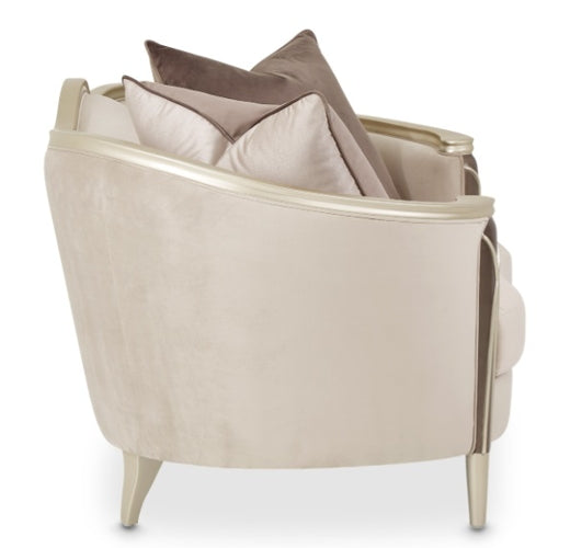 AICO Villa Cherie Loveseat in Hazelnut