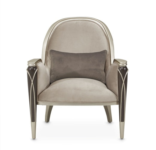 AICO Villa Cherie Accent Chair in Hazelnut