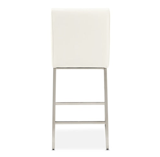 AICO Furniture State St.Counter Height Chair in Glossy White