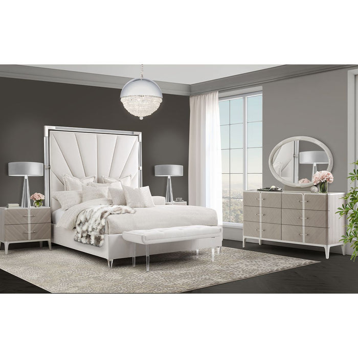 AICO Lanterna Dresser in Silver Mist