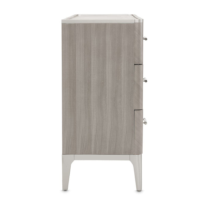 AICO Lanterna Dresser in Silver Mist