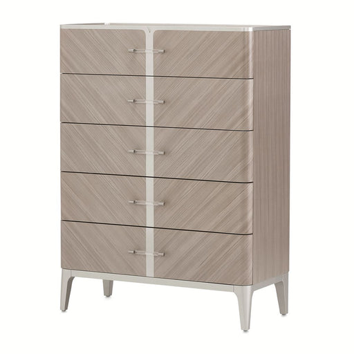 AICO Lanterna Highboy Chest in Silver Mist image