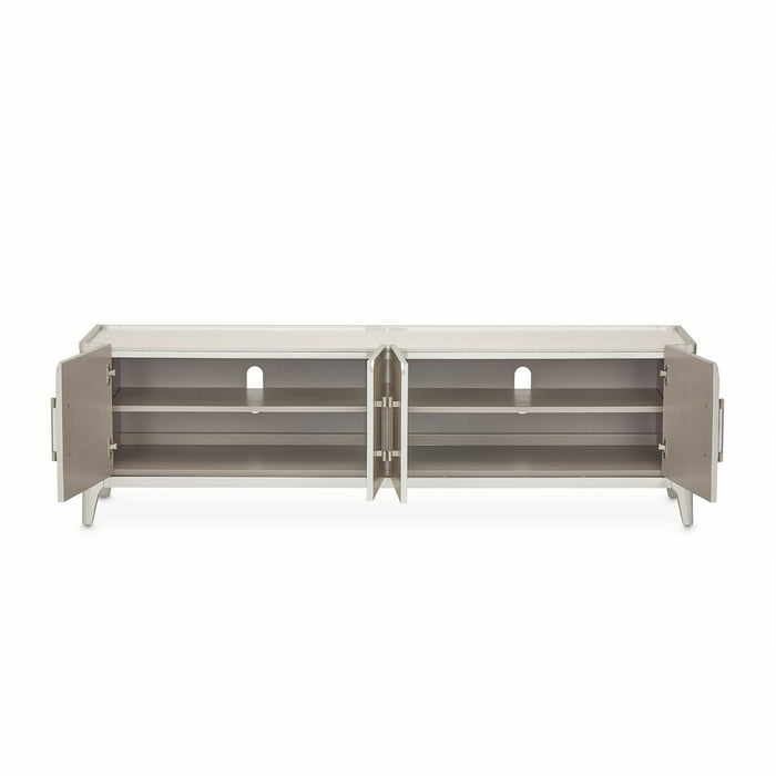 AICO Lanterna Media Cabinet in Silver Mist