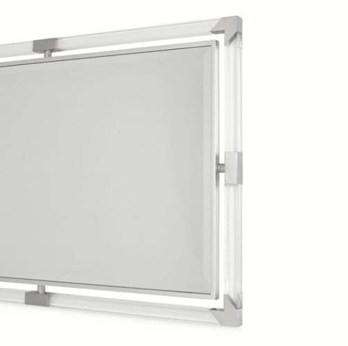 AICO Furniture Penthouse Wall Mirror in Ash Gray
