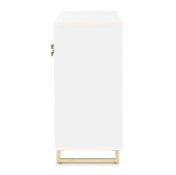 AICO Furniture Palm Gate Sideboard in Cloud White