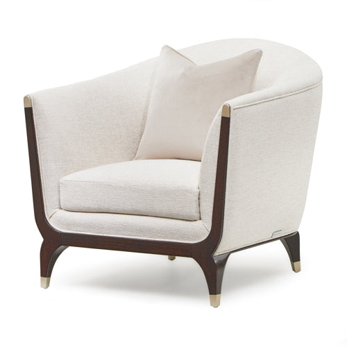 AICO Paris Chic Matching Chair Cremini in Espresso