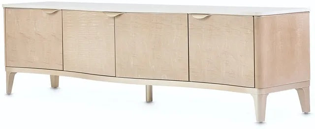 AICO Malibu Crest TV Console in Blush